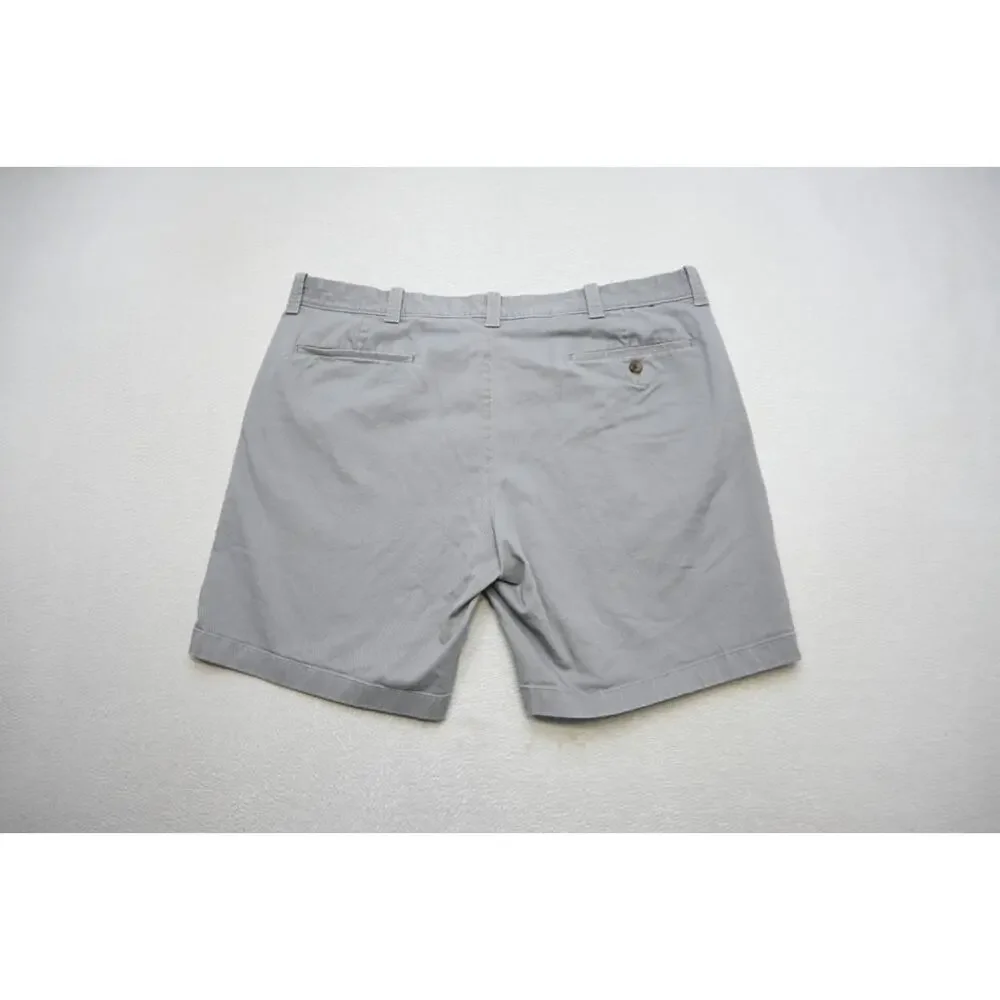 J Crew Khaki Chino Shorts Stretch Gray Casual‎ Flat 9